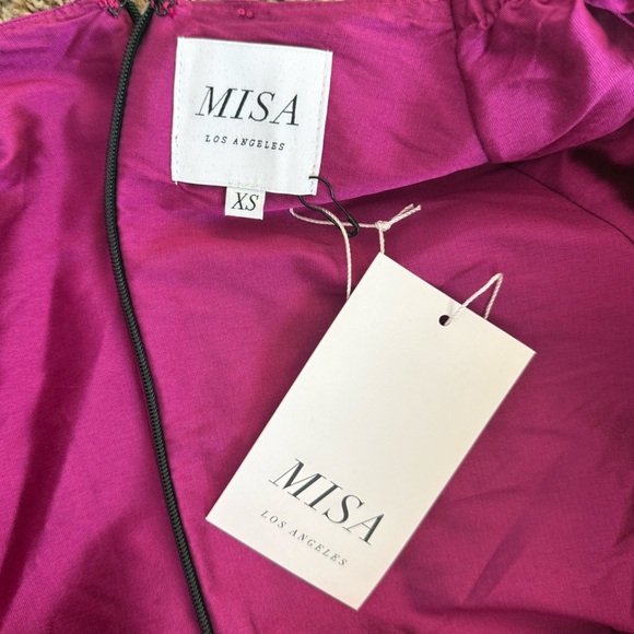 NEW MISA LOS ANGELES Sybil Dress in Magenta | X-Small - Picture 7 of 7